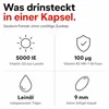 Vitamin D3 K2 Hochdosiert 5000 IE – K2 MK-7 All-Trans 100µg Produktbild-Vorschau 4