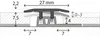 Carl Prinz Übergangsprofil 322 Silber 100 cm | 27 mm | Produktbild-Vorschau 2