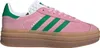 A single Adidas Gazelle Bold W shoe in pink and green. Produktbild-Vorschau