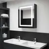 vidaXL Szafka z lustrem LED do łazienki 50x13x70 cm Podgląd zdjęcia produktu 2