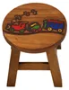 Tokoindah Kinderhocker Eisenbahn – Schemel aus Massivholz, Produktbild-Vorschau 2