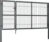 vidaXL Brama ogrodowa ze słupkami stal 350×140 cm antracyt Podgląd zdjęcia produktu 1
