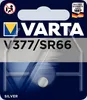 The image shows the packaging of a Varta V377/SR66 silver oxide button cell battery. Anteprima dell’immagine prodotto