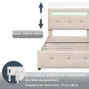 Letto imbottito 90 x 200 cm con illuminazione a LED, 2 Anteprima dell’immagine prodotto 5