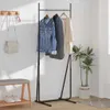 vidaXL Vešiak na kabáty čierny 62 x 48 x 158 cm oceľ Náhľad obrázku produktu 4