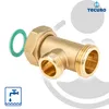 tecuro T-Stück, 1 Zoll AG x 3/4 Zoll AG x Überwurfmutter 1 Produktbild-Vorschau 2