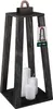 KOTARBAU® Holzlaterne Schwarz 20 x 20 x 41 cm Gartenlaterne Produktbild-Vorschau 1