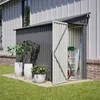 4'x8' Metall-Gartenschuppen, Anbau-Schuppen mit Voir les images du produit 1