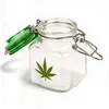 Glas Aufbewahrungsbehälter mit Bügelverschluss Cannabis Produktbild-Vorschau 2