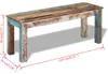vidaXL Banc en vieux bois 110x35x45 cm Voir les images du produit 8