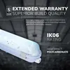 hoftronic LED Feuchtraumleuchte 150cm 1x30W IP65 Grau Produktbild-Vorschau 4