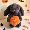 Halloween Plüschtier Set Kaninchen Krähe Geist Fledermaus Produktbild-Vorschau 2