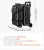 SucceBuy Bowlingtasche für 2 Bälle mit Rollen, separatem Produktbild-Vorschau 7