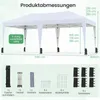 Gazebo COSTWAY 3x6m, gazebo pop up pieghevole impermeabile Anteprima dell’immagine prodotto 3