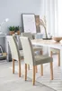 BELIANI Esszimmerstuhl 2er Set Beige Kunstleder Holzbeine Produktbild-Vorschau 2