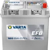 A Varta car battery is shown against a light gray background. Produktbild-Vorschau