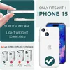 NALIA Hülle "GLAZE" für Apple iPhone 15 - Klare TPU Produktbild-Vorschau 4