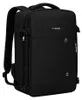 Trizand 27615 Zaino da viaggio 40 x 20 x 25 cm, USB, nero Anteprima dell’immagine prodotto 1