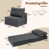Diagrams and measurements of a foldable sofa bed. Náhled obrázku produktu