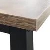 MIADOMODO Psací stůl 138 x 138 x 76 cm, hnědá/černá Náhled obrázku produktu 2