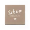 itenga 20x Serviette Schön dass du da bist latte macchiato Produktbild-Vorschau 2