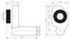 Bruckner Urinal-Siphon, verdeckter Ablauf, DN50, Kunststoff Produktbild-Vorschau 2