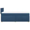 Boxspringbett mit Matratze Blau 90x190 cm Stoff Produktbild-Vorschau 7