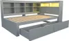 Sweiko Massivholzsofa 90x200 cm, Mit Ablagefächern, Bett Produktbild-Vorschau 6