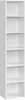 An empty white bookshelf with six shelves. Produktbild-Vorschau