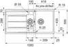 Franke Spüle Centro CNG 651-100 Fragran. Onyx rev. Produktbild-Vorschau 2