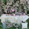 Kissen-Bezug 40x40 cm Rosen Blumen beige weiß Baumwolle Produktbild-Vorschau 4