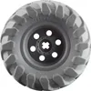 A close-up view of a single LEGO Technic tire and rim. Náhľad obrázku produktu