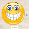 younikat Mauspad mit Smile-Motiv I Ø 22 cm rund I Happy Produktbild-Vorschau 2