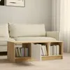 vidaXL Table basse en bois blanc et chêne Sonoma 102x50x36 Voir les images du produit 5