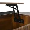 Tavolino ovale Merax in MDF con gambe in legno massello, Anteprima dell’immagine prodotto 13