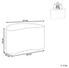 BELIANI Couchtisch Dunkelbraun MDF Holzoptik Asymmetrisch Produktbild-Vorschau 3