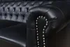 Chesterfield 3-Sitzer Sofa 205cm schwarz Kunstleder Produktbild-Vorschau 7