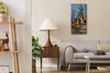 Leinwand Uhr Küche Wohnzimmer Bild 30x60 Stadt modern Produktbild-Vorschau 3