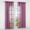 Gardinen Vorhänge Voile Gardine Transparent Dekoschal Uni Produktbild-Vorschau 2