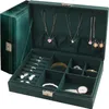 Coffret à bijoux, boîte à bijoux en velours avec 2 niveaux, Voir les images du produit 17