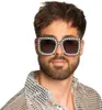 Occhiali Bling Party - quadrati - neri Anteprima dell’immagine prodotto 3
