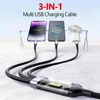 3-in-1 Multi-Ladekabel – 100W Schnellladekabel USB auf Produktbild-Vorschau 2