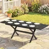 Table de jardin extensible en aluminium aspect bois, Voir les images du produit 4