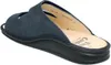 A single navy blue sandal is shown from a side-angle on a white background. Produktbild-Vorschau