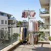 Relaxdays, étendoir à linge avec cintres, 27 cintres, 24 Voir les images du produit 3