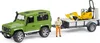 bruder Land Rover Defender  mit Mini-Bagger , Maßstab 1:16 Produktbild-Vorschau 12
