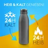 Vezato Trinkflasche Edelstahl - BPA-freie Isolierflasche Produktbild-Vorschau 3