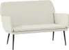 vidaXL Ławka kremowa 108x79x79 cm aksamitna Podgląd zdjęcia produktu 1