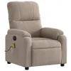 vidaXL Massagesessel Elektrisch Taupe Mikrofasergewebe Produktbild-Vorschau 4