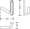 HEWI 802.03.120R 92 Haltegriff m. Schild, Produktbild-Vorschau 2